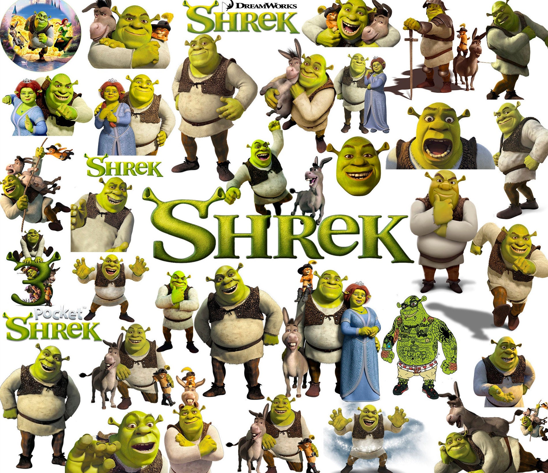 Shrek Svg Bundle Svg Bundles Digital Vector File Layered - Etsy Israel