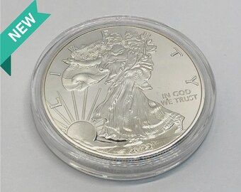 American Eagle 1 oz Silver 2022 USA One Dollar 1 oz 999 Silver Coin