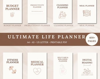 Life Planner-bundel | Afdrukbaar huisbeheer (pdf)