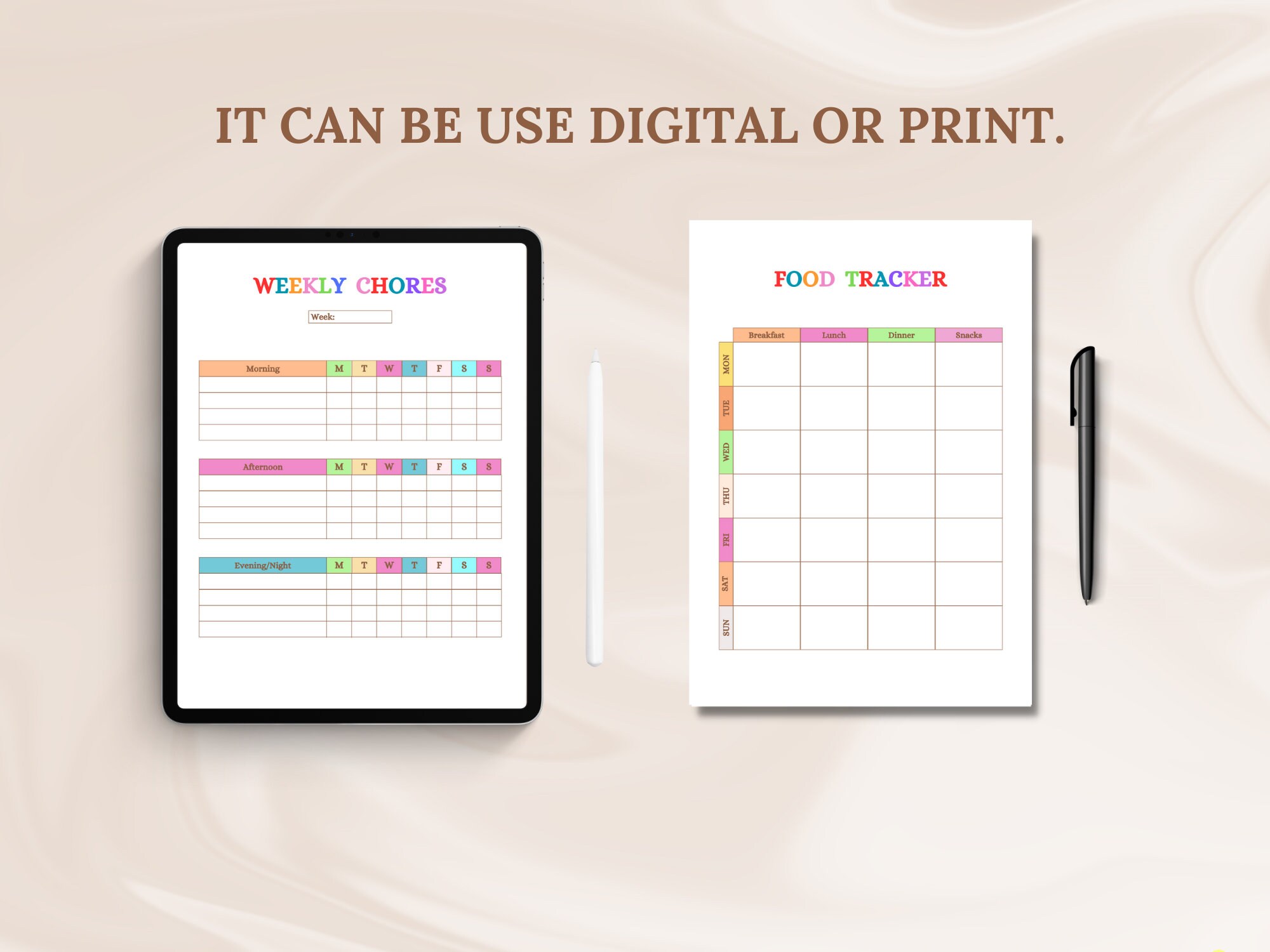 Printable ADHD Planner for Kids School Checklist Home Schooling Chore ...