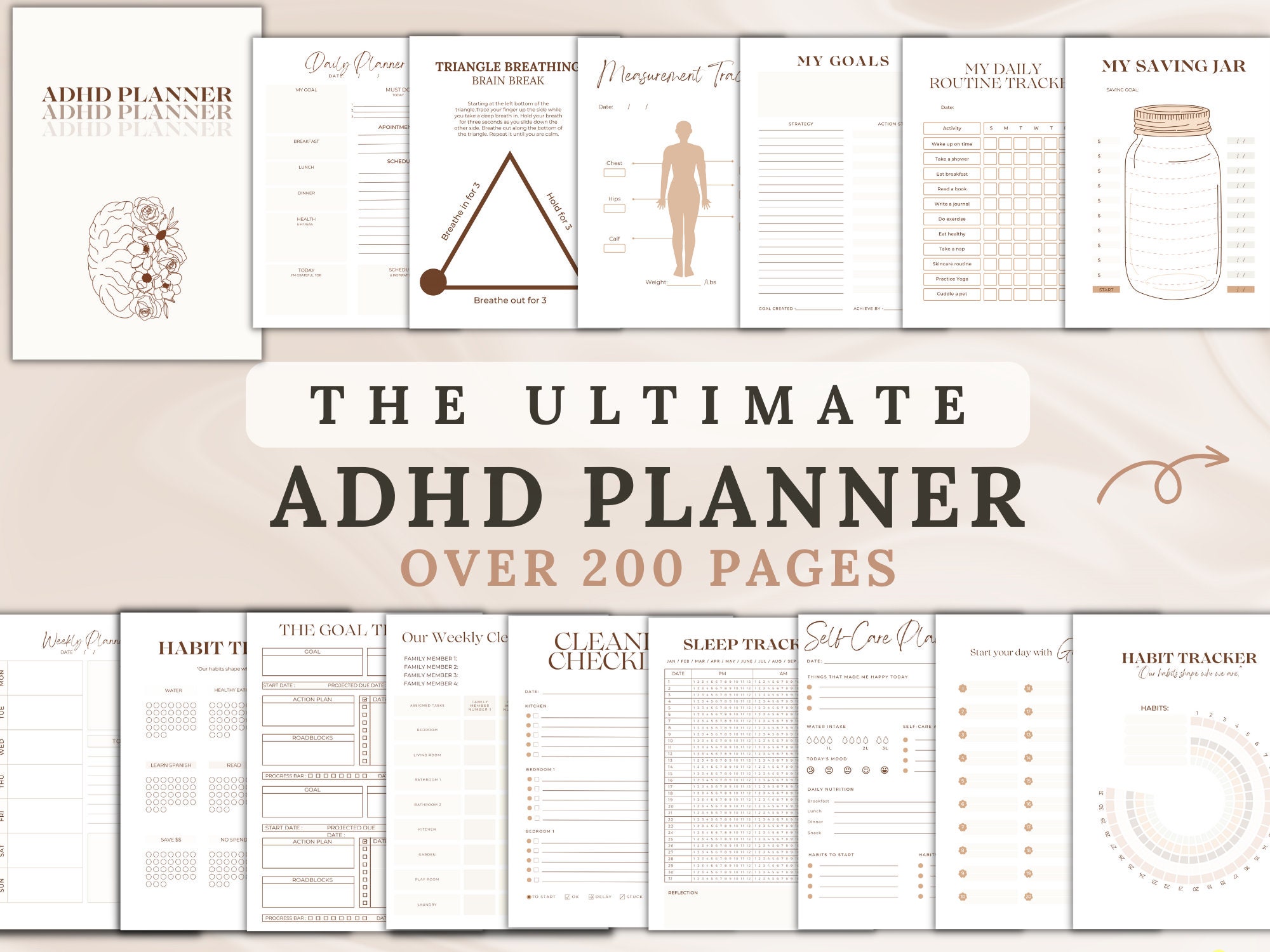 ADHD Planner Adults ADHD Planner for Work ADHD Organization Etsy