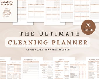 Putzplan-Bundle: Terminplaner, Checklisten, Aufräumen (PDF)