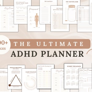Printable Planner Bundle ADHD for Adults