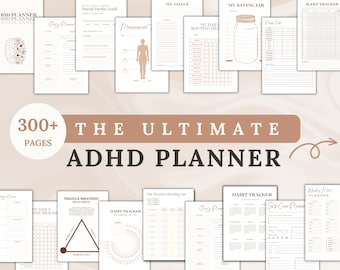 Printable Planner Bundle ADHD for Adults