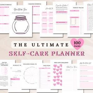 Self Care Planner Printable ADHD Planner Self Care Journal Self Care Checklist Self Love Journal PDF Habit Tracker