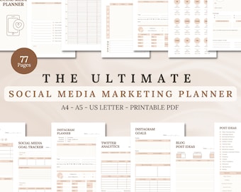 Social Media Marketing Planner Bundle (PDF)