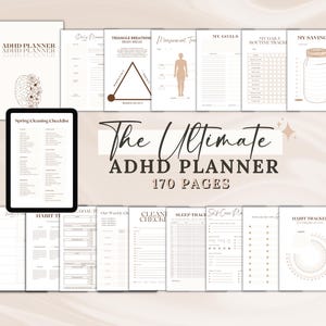 ADHD planner Adults, ADHD planner for work, ADHD organization