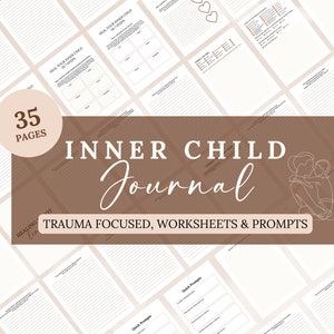 Inner Child Journal Healing Worksheets Inner Child Prompts Shadow Work Childhood Trauma Self Love PDF