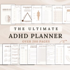 ADHD planner Adults ADHD planner for work ADHD organization