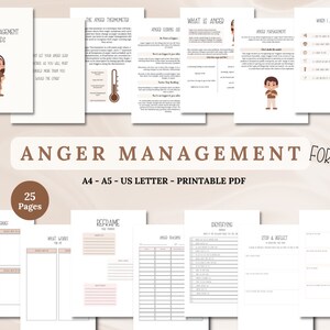 Anger Management for Kids Printable Emotional Worksheets Calming Strategies Self Regulation Coping Skill Activities