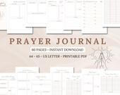 Daily Prayer Journal Gratitude Christian Planner Faith Journal Bible Journaling Printable