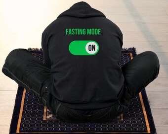 Hoodie Jacket Fasting Mode ON Ramadan Muslim Islamic Clothing