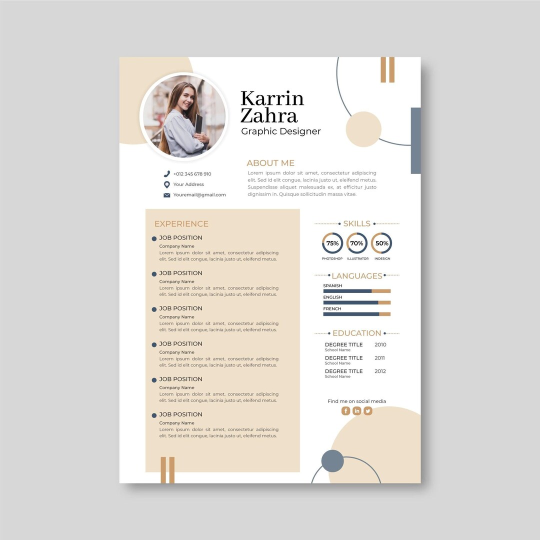 51 Resume Template 39 s With Photo - Il 1080xN.4687881205 K0n7 