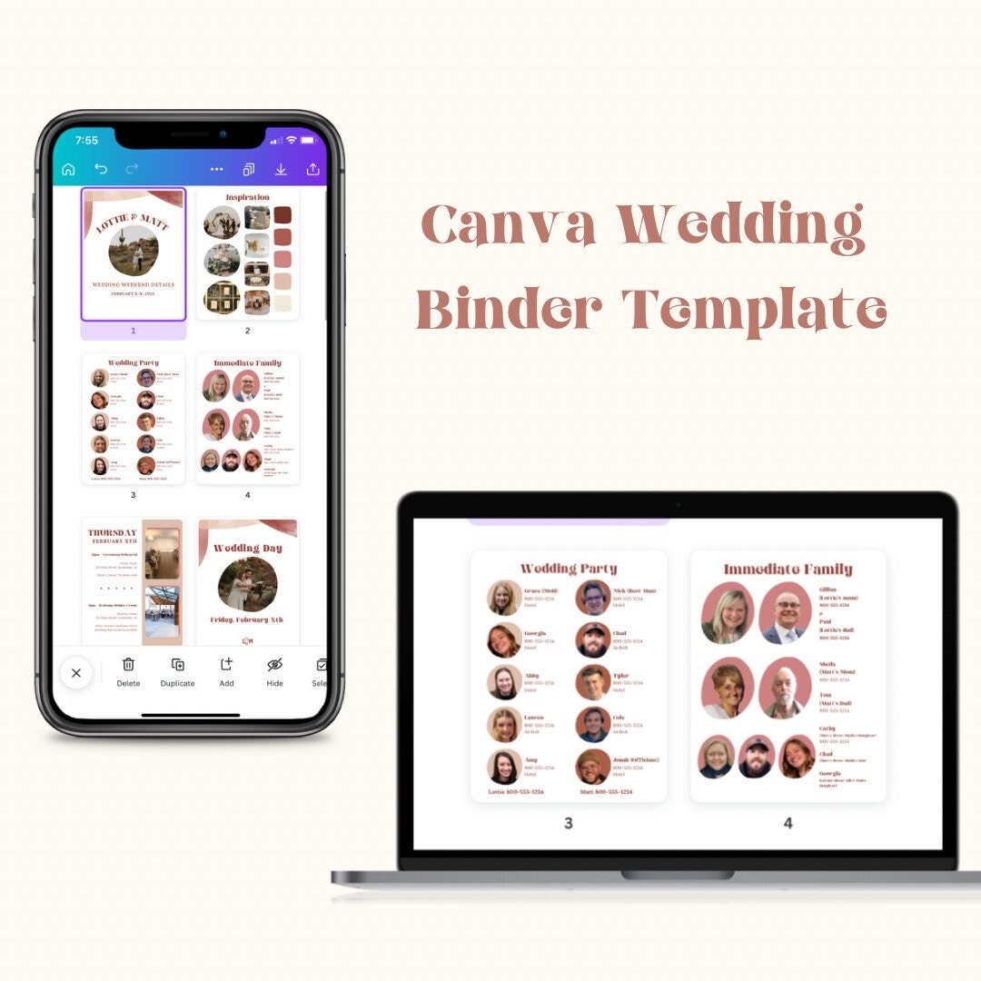 Canva Wedding Binder Template! Etsy