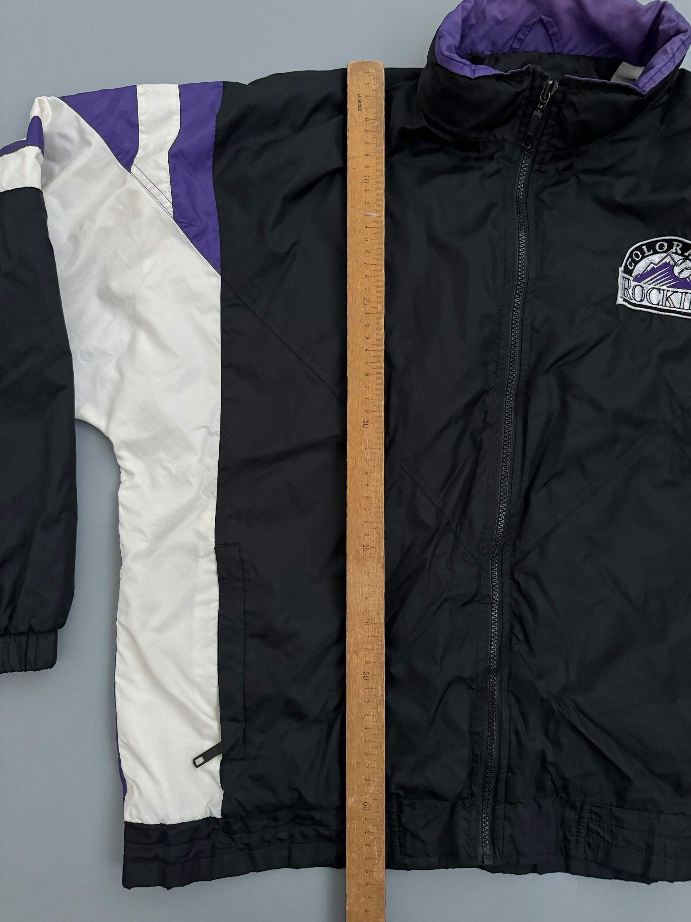 Starter Jacket Colorado Rockies Winbreaker Full Zip Hooded