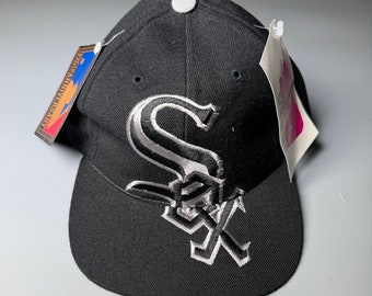 American Needle Hat Chicago White Sox Gran Logo Vintage Snapback Cap 90s MLB Béisbol Muy Raro Deadstock NWT