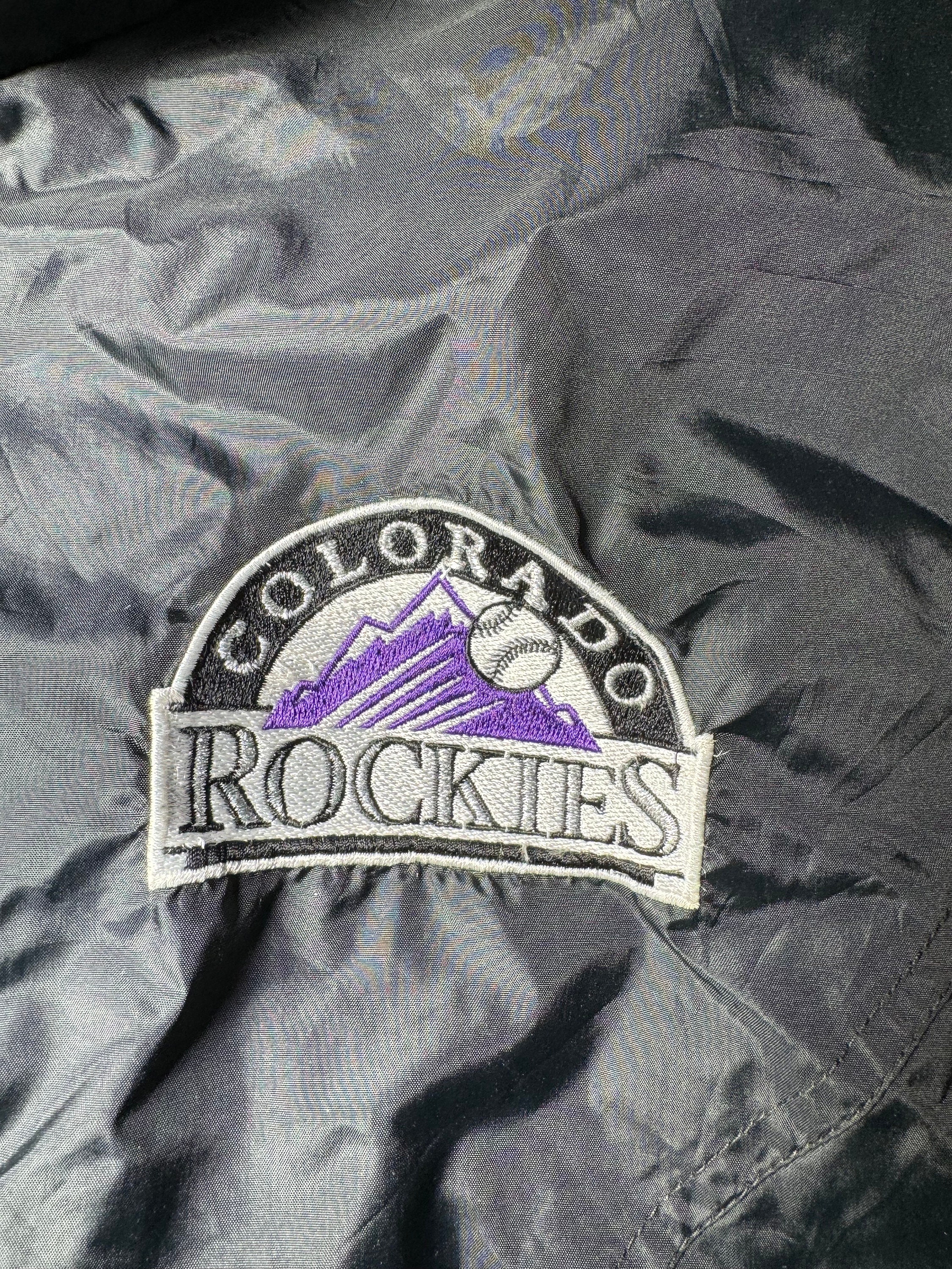 Starter Jacket Colorado Rockies Winbreaker Full Zip Hooded
