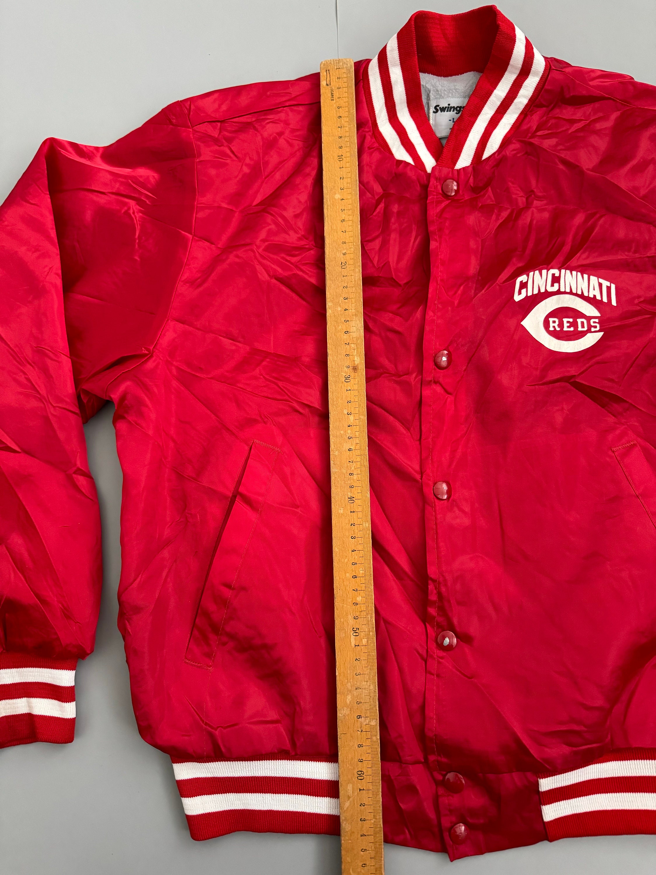 ジャケット・アウター vintage MLB CINCINATI REDS VINTAGE STARTER DIAMOND COLLECTION JACKET CINCINNATI REDS