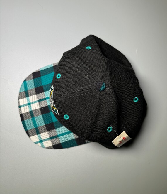 【HOCKEY】HOCKEY PLAID HAT PLAID Annco Hat Anaheim Mighty Ducks Vintage Snapback Cap Disney