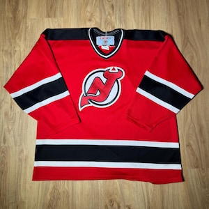 Koszulka CCM Maska New Jersey Devils NHL Vintage Hockey z lat 90., rozmiar 2XL
