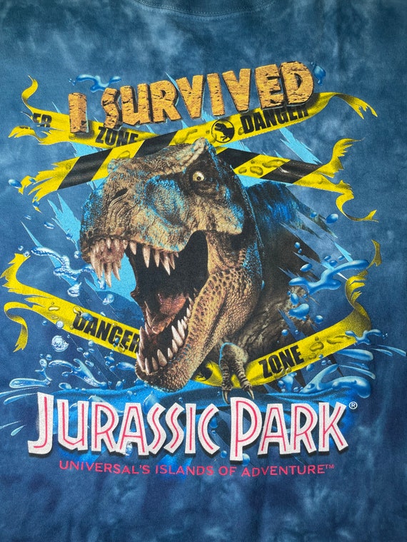 Universal Studios Vintage I Survived Jurassic Par… - image 5