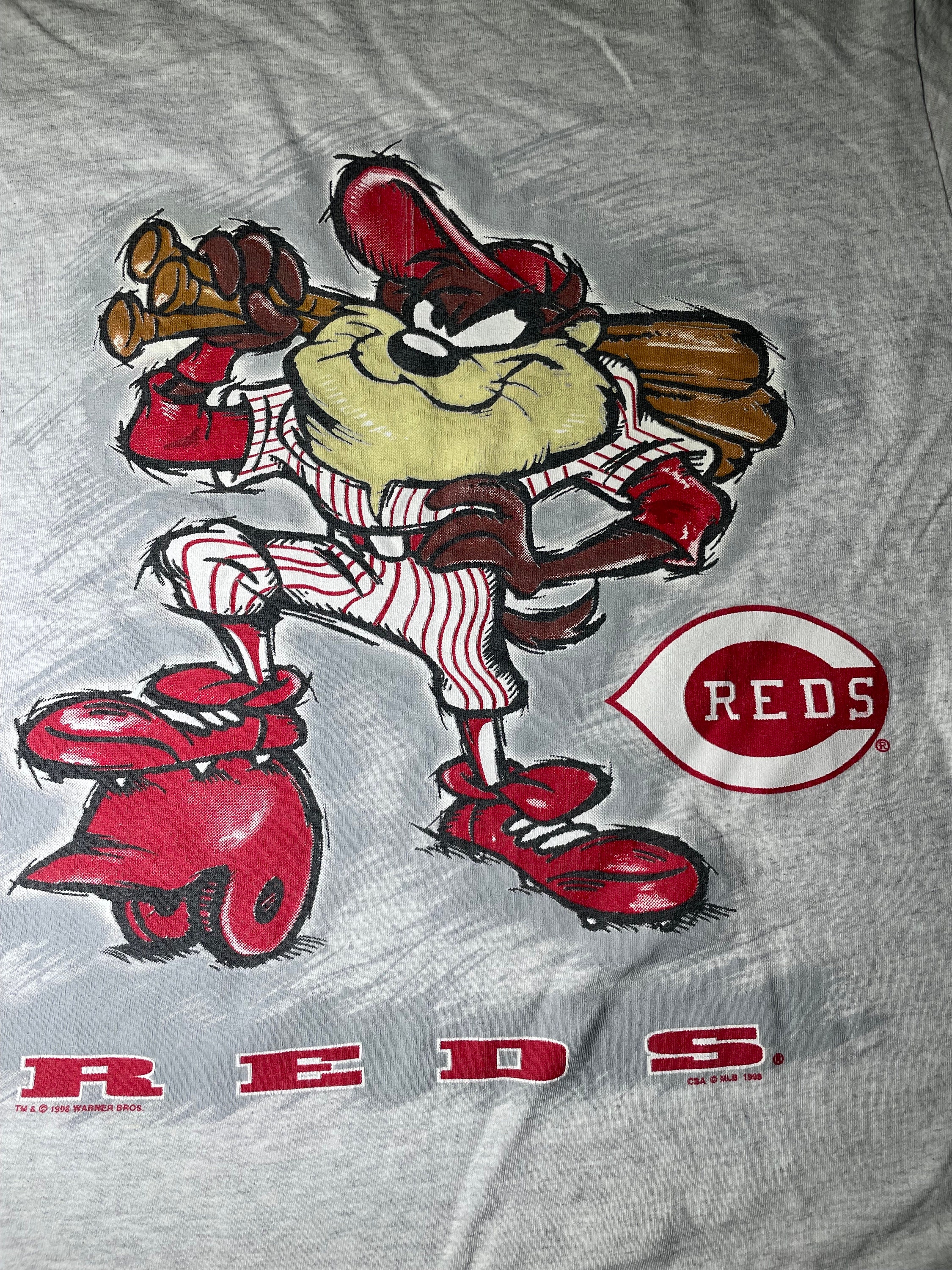 Looney Tunes CSA Nutmeg Mills Vintage 1998 Cincinnati Reds MLB Baseball ...