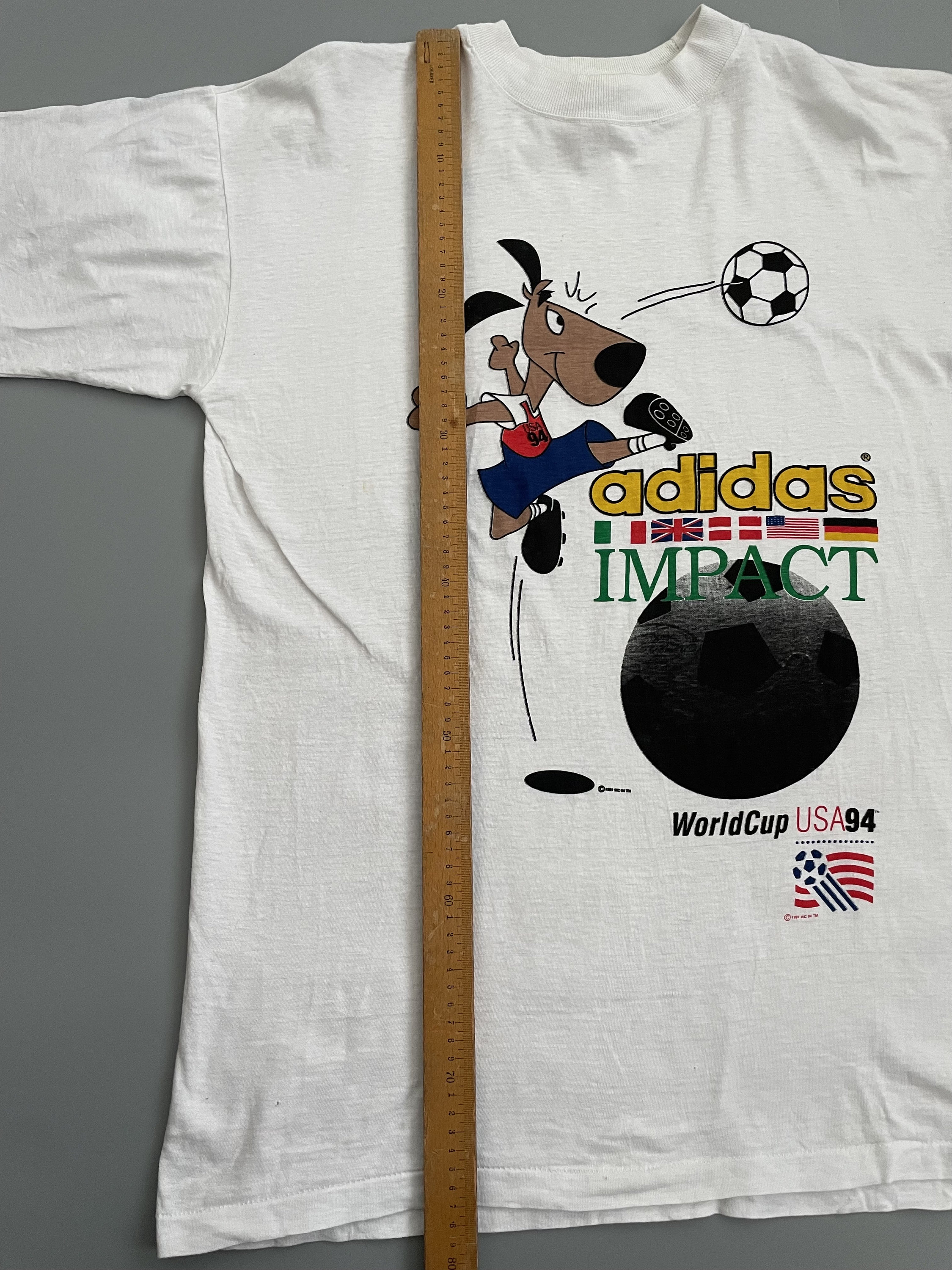 90s adidas ワールドカップUSA 94 サッカー　アメリカ 古着 90s USA製 adidas 「World Cup USA 94」 サッカー ワールド