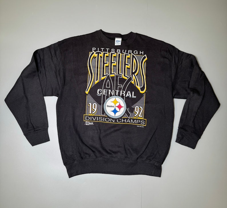 Salem Sweatshirt Pittsburgh Steelers Vintage Crewneck 1992 Division ...