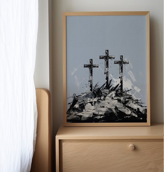 Stampa Su Tela Cristiana – Versetto Matteo 5:2-12 Con Colomba – 28x38 Cm – Pronta Da Appendere - 2