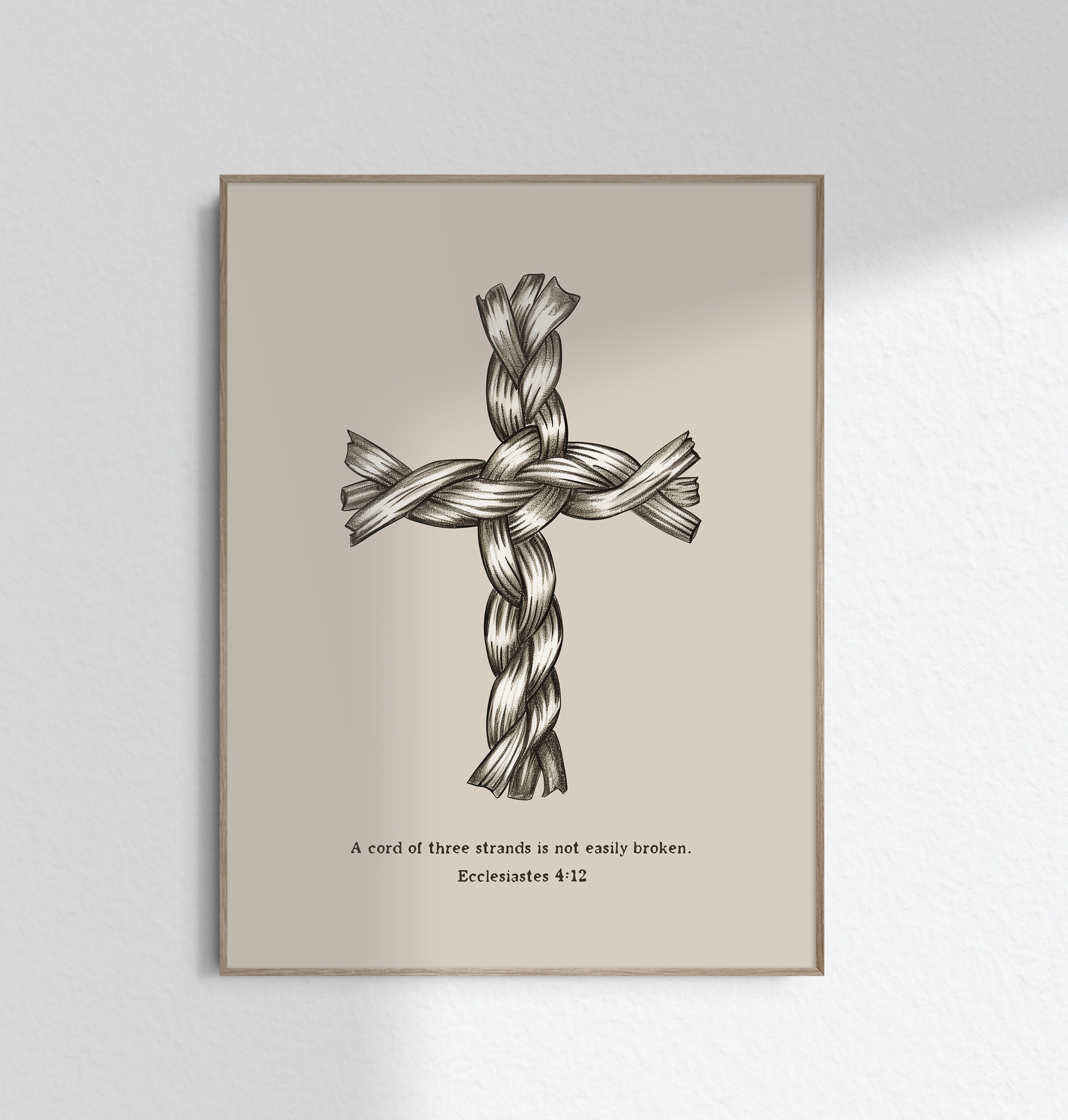 Cord of Three Strands Christian Marriage Wall Decor Ecclesiastes 4 12 Gift  Bible Wall Art Print Poster Printable DIGITAL DOWNLOAD JPG - Etsy Norway, image size:2862x3000