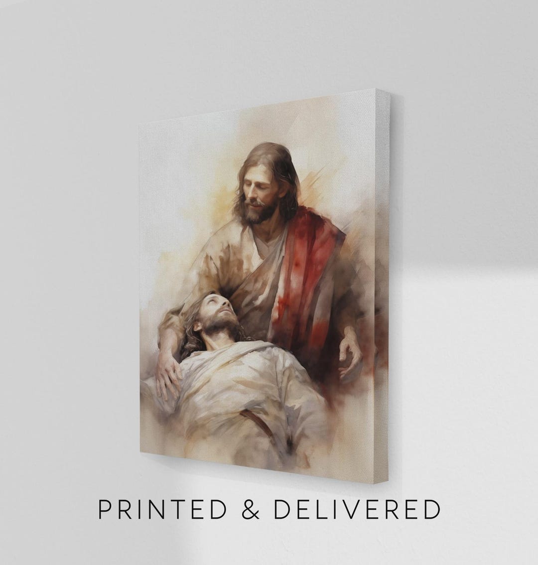 PRINTED Jesus Raises Lazarus From the Dead, Hope Sympathy Gift ...