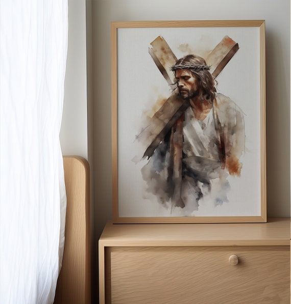 呪物 キリスト Jesus ジーザス イエス 十字架 ART アート 額縁 絵画 il_fullxfull.5639966698_rs8h.jpg