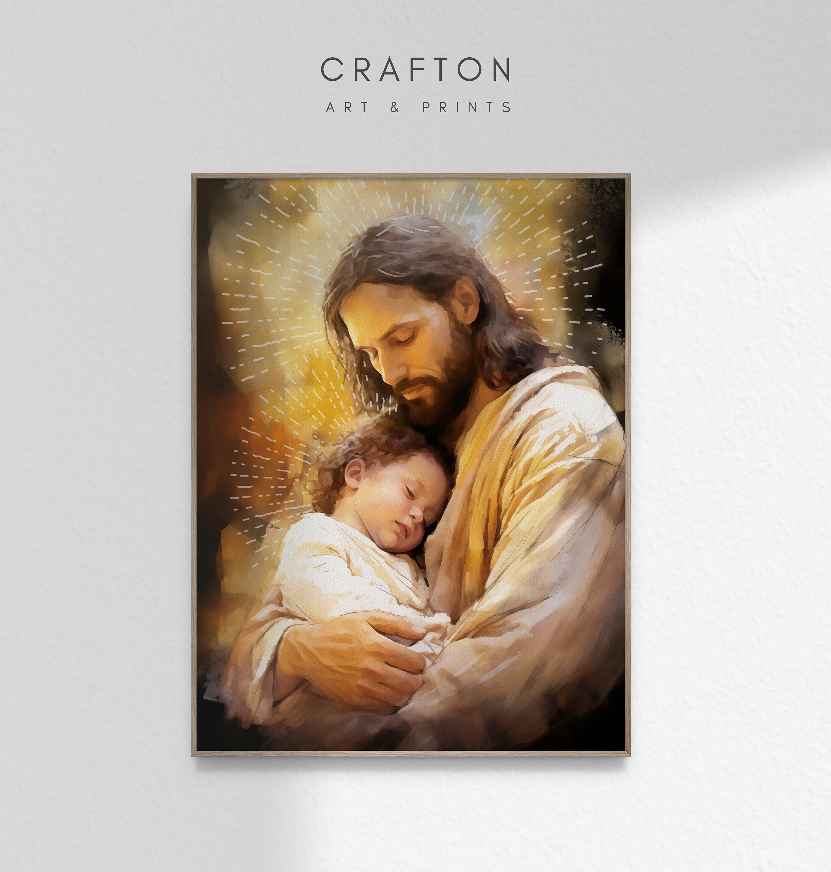 聖ヨセフと幼子イエスのアート 聖ヨセフのアート カトリックの父への