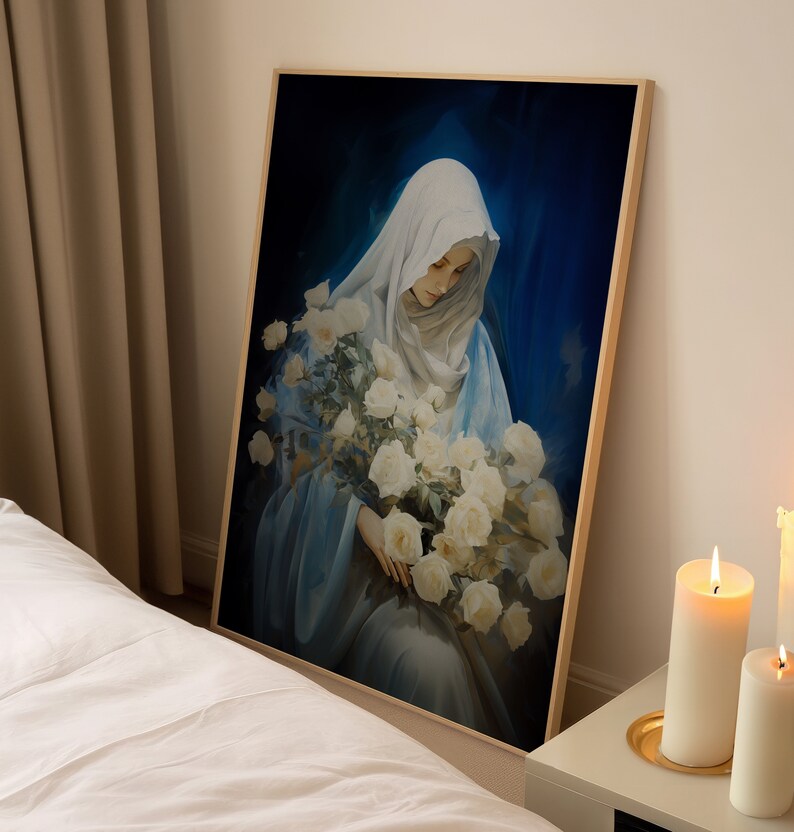 Saint Elizabeth Miracle of Roses Wall Art Catholic Art Poster ...