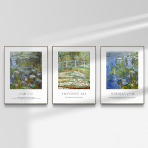 Arte Cristiano Español Juego de 3 Tres Carteles Versículo Bíblico Arte Escrituras Cartel de Citas Bíblicas Cartel DESCARGA DIGITAL SOLAMENTE