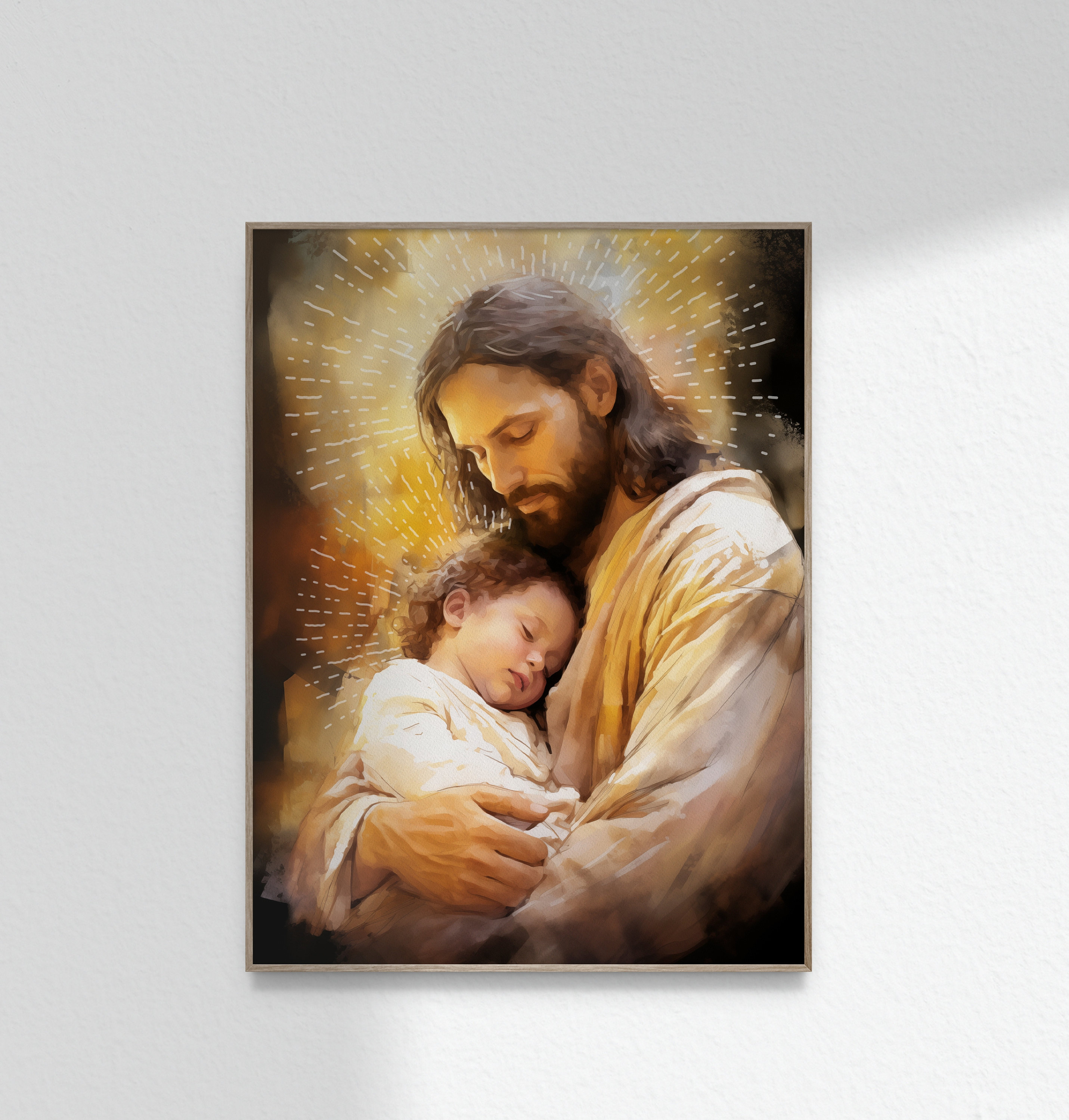 聖ヨセフと幼子イエスのアート 聖ヨセフのアート カトリックの父への