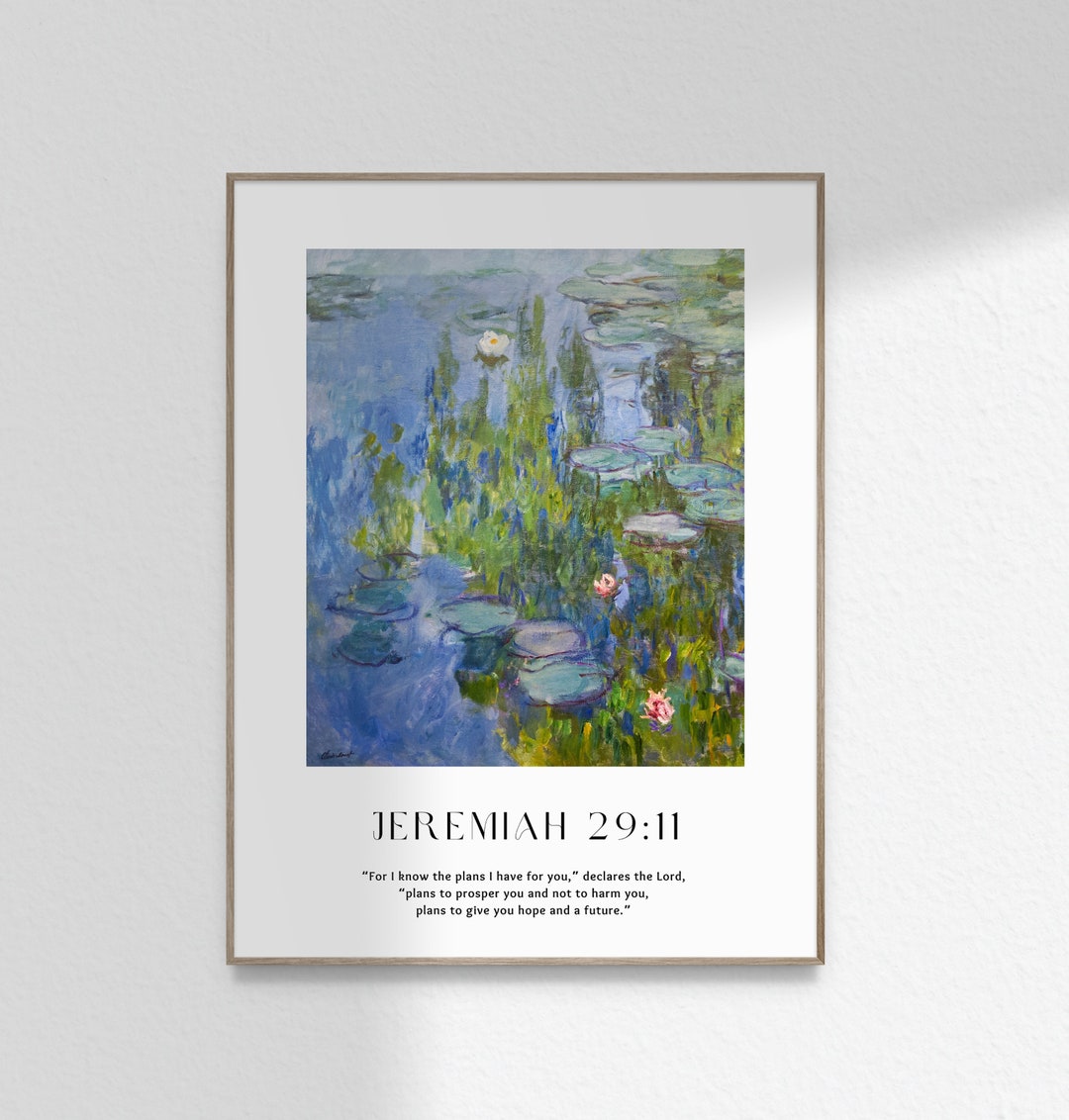 Jeremiah 29 11 Wall Art Christian Bible Verse Print Scripture Religious ...