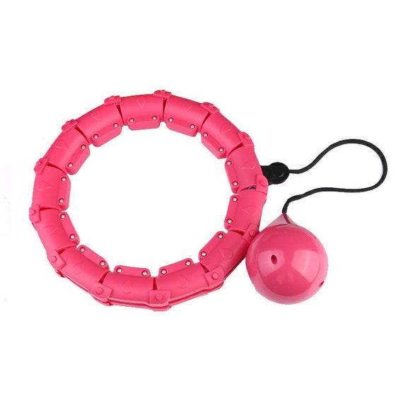 Hula Hoop avec cerceau à rotation automatique Détachable 24 nœuds Poids  réglable Balle à rotation automatique