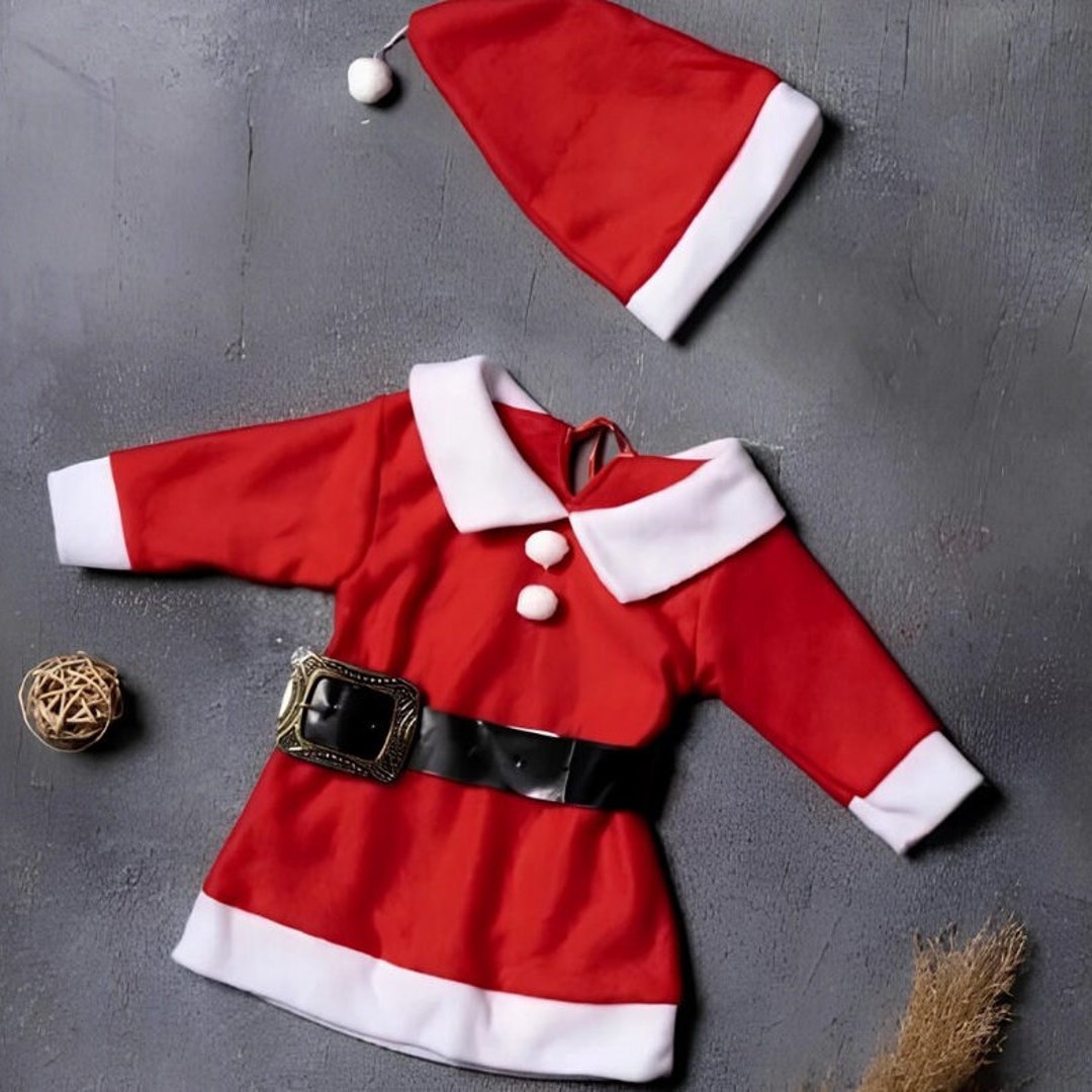 Christmas Kid Girl Costume Set Organic Cotton Long Sleeve Etsy