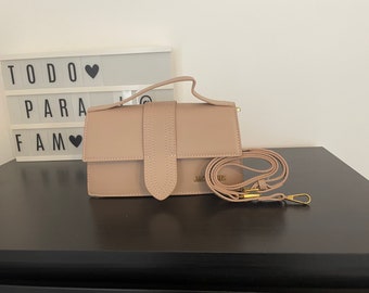 Sac bandoulière beige pour femme