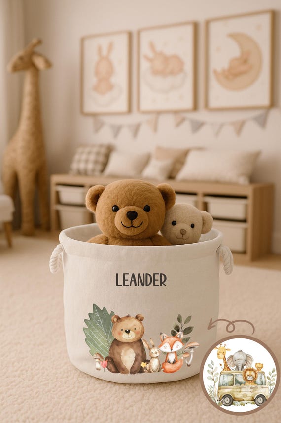 Personalisierter Aufbewahrungskorb fr Spielsachen | Personalisierte  Kinderzimmerdeko | Aufbewahrung fr Spielzeug | Korb personalisiert -  Etsy.de