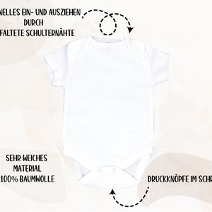 Babybody New to the Crew kurzarm mit Name personalisierbar Schwangerschaft verkünden Baby Geburt Babygeschenk Geburtsgeschenk Bild 4