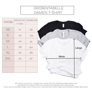 JGA T-Shirt personalisiert mit Name personalisiertes JGA Shirt Braut T-Shirt JGA Feier Junggeselinnenabschied Brautjungfer Geschenk Bild 5