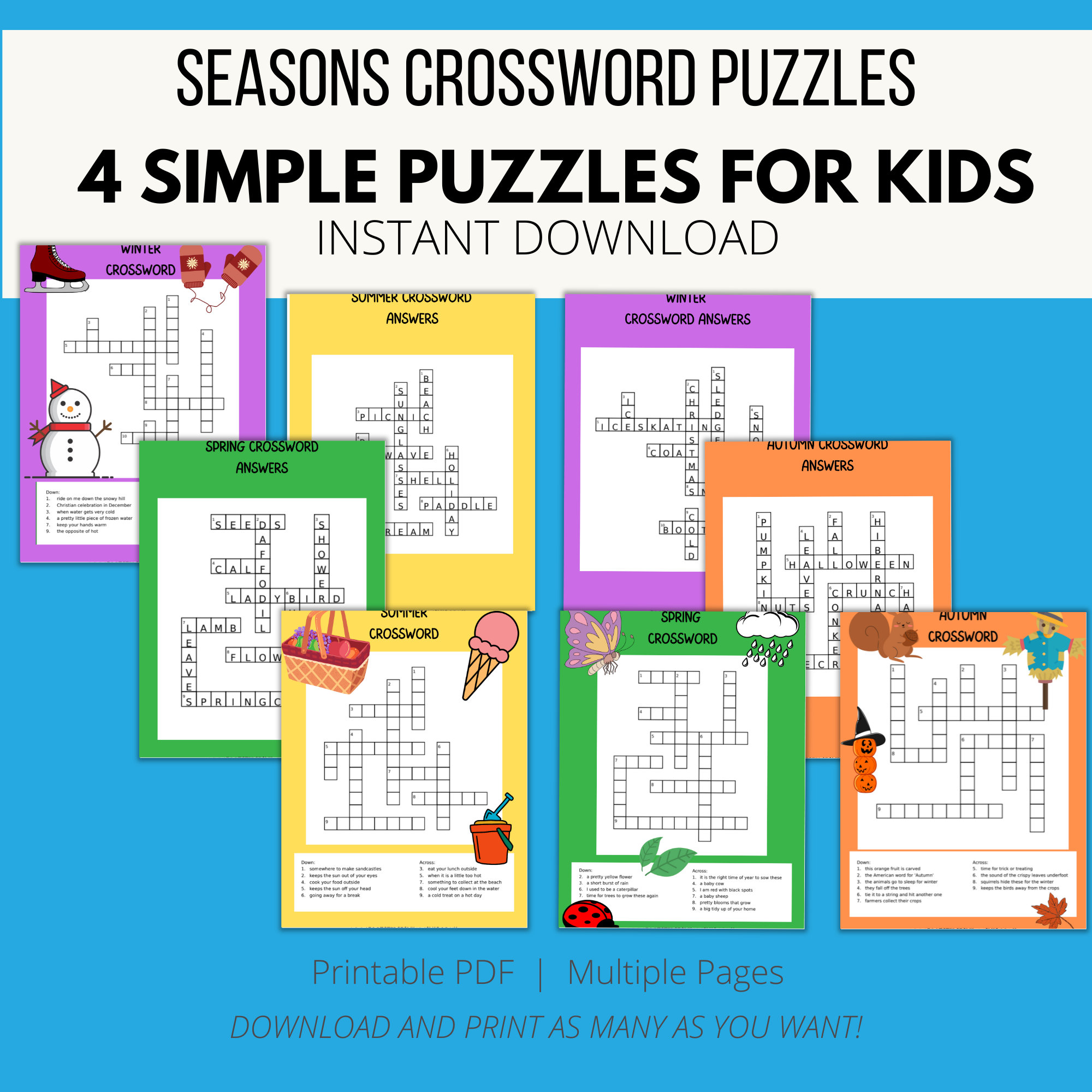Kids Crossword Puzzles Printable Crosswords Kids Activities Kids Crossword Puzzles Printable Crosswords Kids Activities