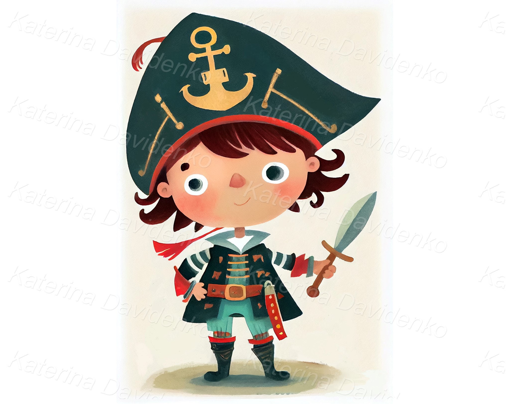Cartoon Little Kids in Different Costumes Like Wizard, Fairy Girl, Cowboy  Child, Pirate Clipart, Superhero Illustrations for Children's Book - Etsy  Israel, image size:2048x1624