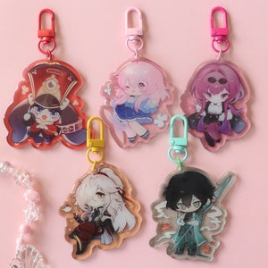 Honkai StarRail Keychains | Kafka, Danheng, Pompom, Jingyuan, March 7th