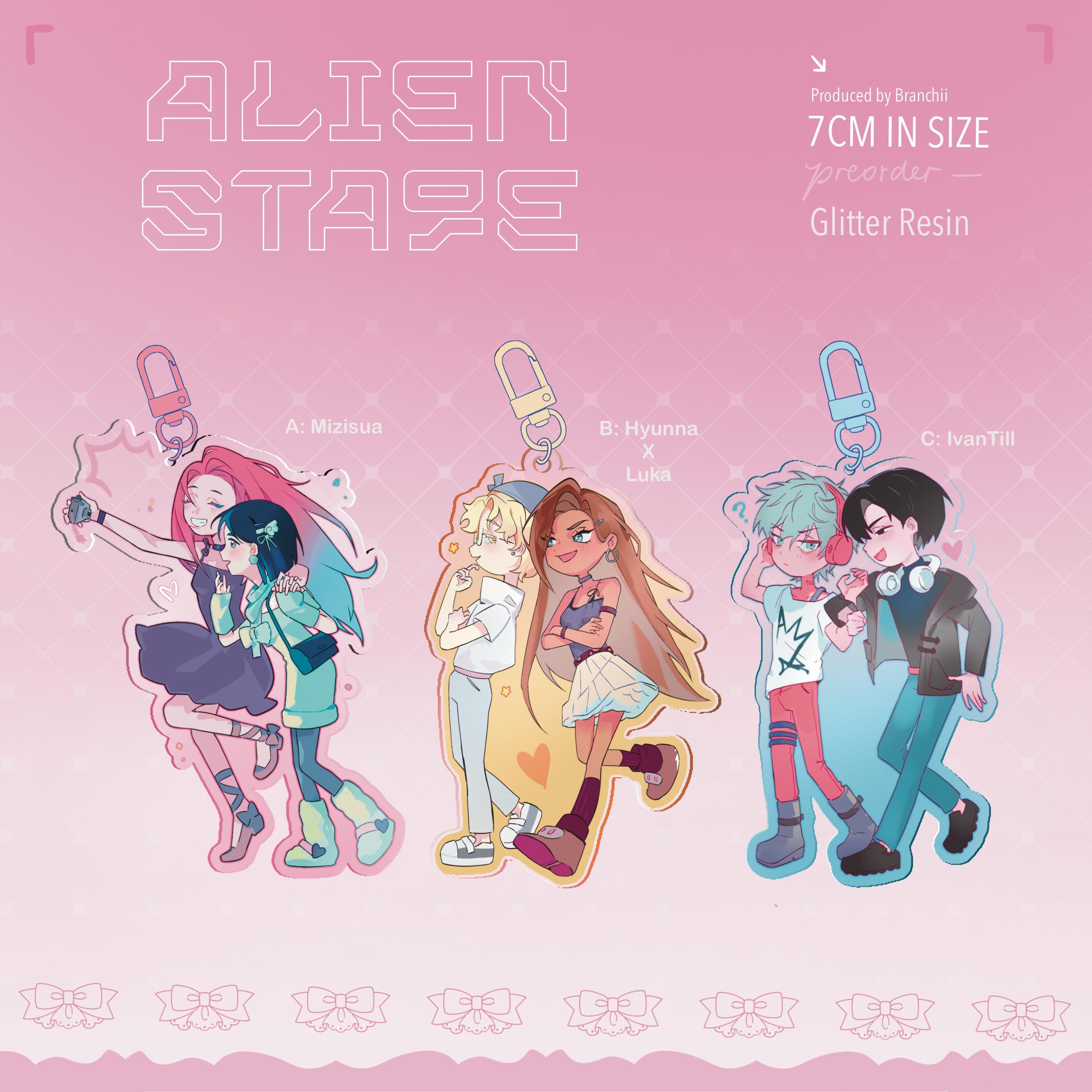 Alien Stage Linked charms | Ivan | mizu | luka | Till | hyunna |