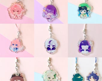 BUY 1 GET 1 FREE!!!(note and checkout) Genshin Phone Charm | Arlecchino | Kokomi | Nahida | Columbina