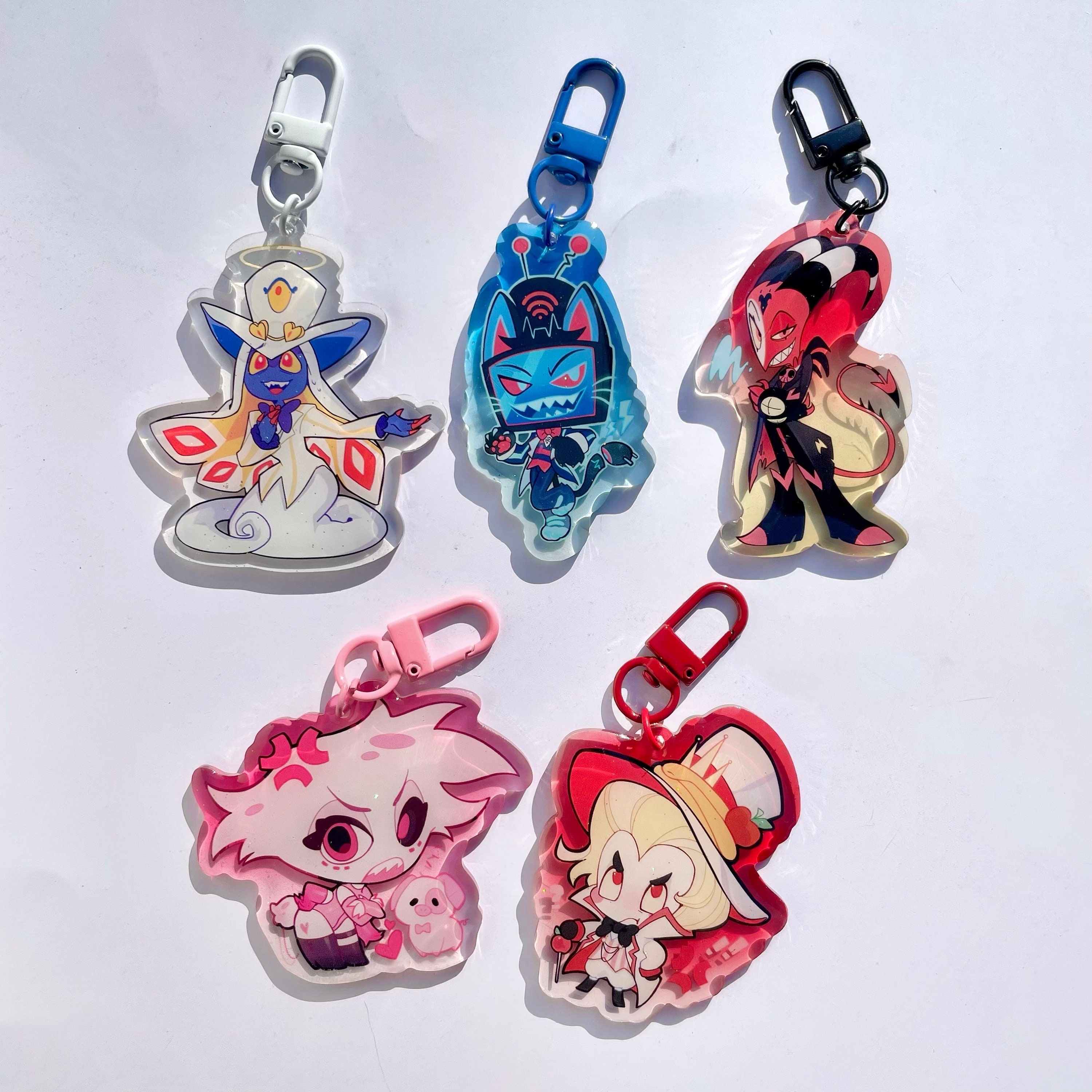 Unofficial Hazbin Hotel & Helluva Boss Keychain - Etsy