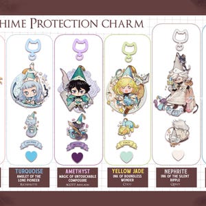 Charms non officiels de carillon éolien inspirés de l'atelier de chapeau de sorcière